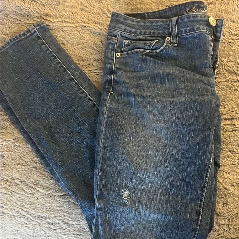 American Eagle Outfitters Blue Straight Leg Jeans
